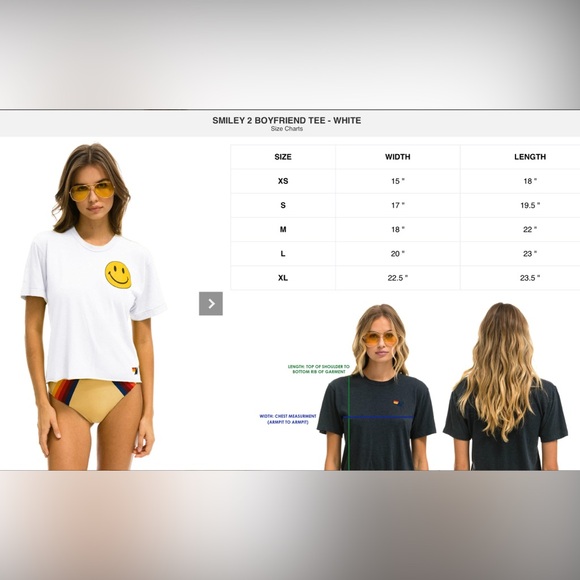 AVIATOR NATION SMILEY‎ 2 BOYFRIEND TEE - WHITE X-SMALL - Picture 7 of 8